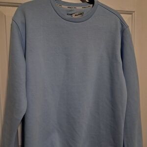 Kenneth Cole Sky Blue Fleece Sweatshirt New No Tags